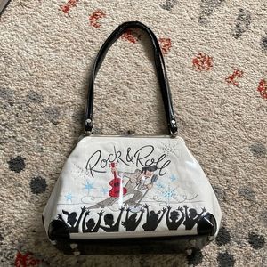 M. Andonia Rock & Roll Graphic Shoulder Bag